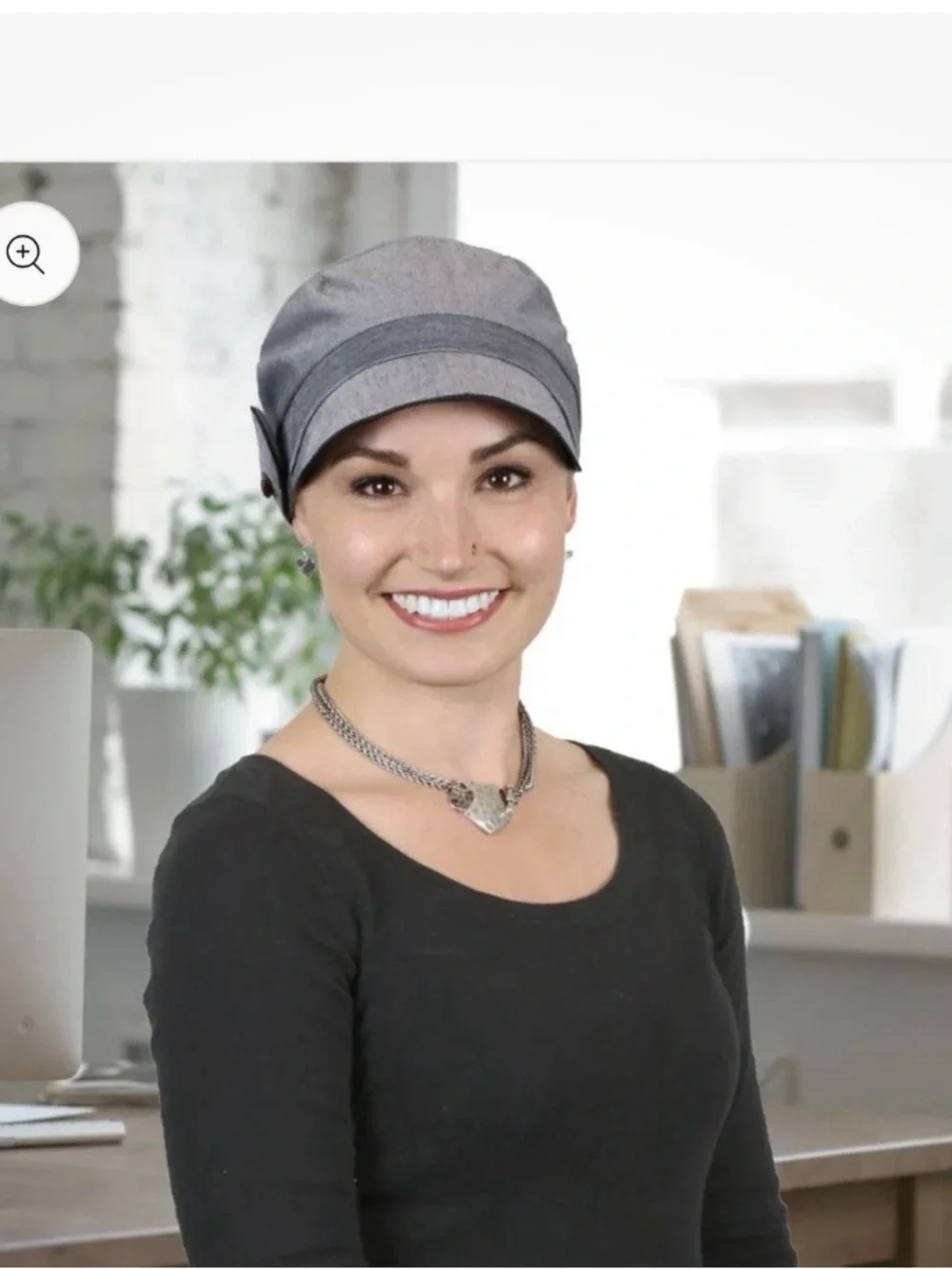 Women's  Caps with Contrast Trim (3)